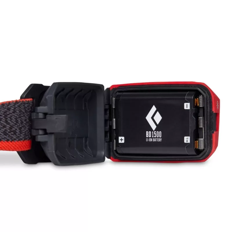 Black Diamond Storm 450 Czarna, Czerwona opaska latarka czołowa