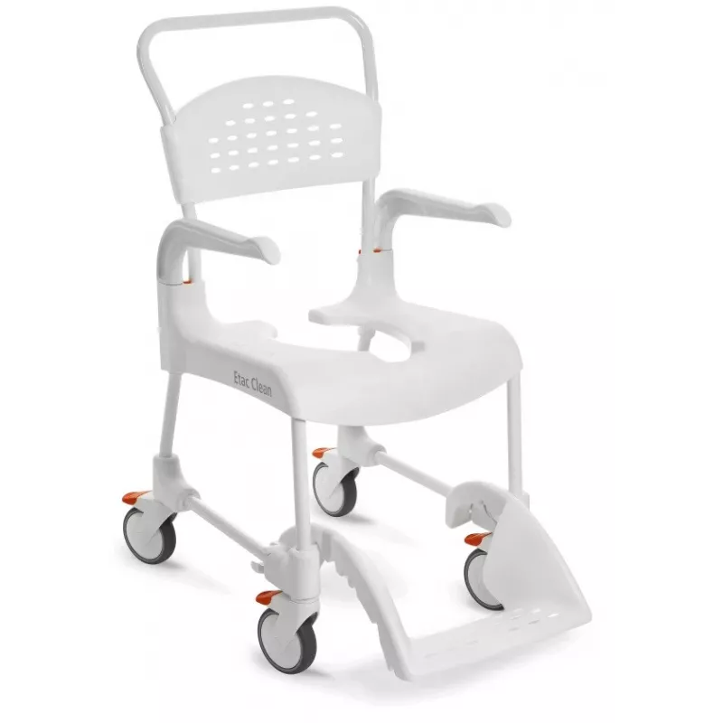 Wózek inwalidacyjny medpunkt ETAC Clean 55 cm z 2 hamulcami i funkcją toaletową