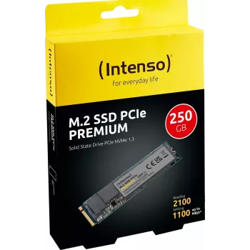 Intenso PREMIUM - SSD - 250GB - wewnętrzny - M.2 2280 - PCI Express 3.0 x4 (NVMe) (3835440)