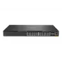 HPE - Seria Aruba - Aruba 6300F - Switch - L3 - zarządzalny - 24 x 10/100/1000 + 4 x 1 Gigabit / 10 Gigabit / 25 Gigabit / 50 Gigabit SFP56 (Uplink / Stacking) Przód i bok do tyłu