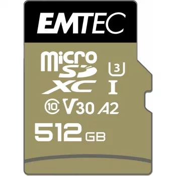Karta pamięci Emtec 512GB MicroSDXC UHS-I ECMSDM512GXC10SP