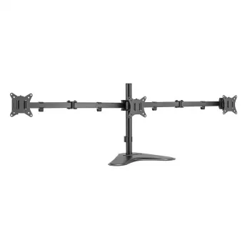 LOGILINK BP0174 Potrójny uchwyt do monitorów 17-27 cali, długość ramienia 658 mm, z uchwytem na smartfon, aluminium