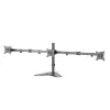 LOGILINK BP0174 Potrójny uchwyt do monitorów 17-27 cali, długość ramienia 658 mm, z uchwytem na smartfon, aluminium