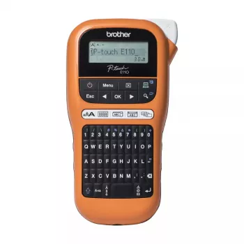 Drukarka do etykiet Brother PT-E110VP Termiczna bezpośrednia Kolor 180 x 180 DPI 20 mm/s TZe QWERTY