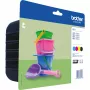Brother LC221 Value Pack - 4er-Pack - Schwarz, Gelb, Cyan, Magenta - Original - Tintenpatrone - für DCP J562DW, MFC J480DW, J680DW (LC221VALBPDR)