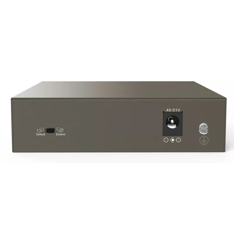 Tenda TEF1105-4-63W przełącznik sieciowy niezarządzalny Fast Ethernet (10/100) Power over Ethernet (PoE) na biurko/do montażu na ścianie szary