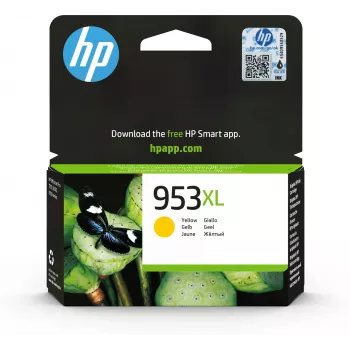 HP 953XL High Yield Yellow Original Ink Cartridge (F6U18AE)