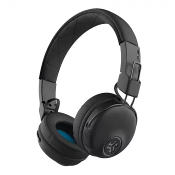 JLab Studio Wireless Czarny — Bluetooth słuchawki nauszne (30 godzin pracy na baterii, wbudowany mikrofon, pilot zdalnego sterowania)