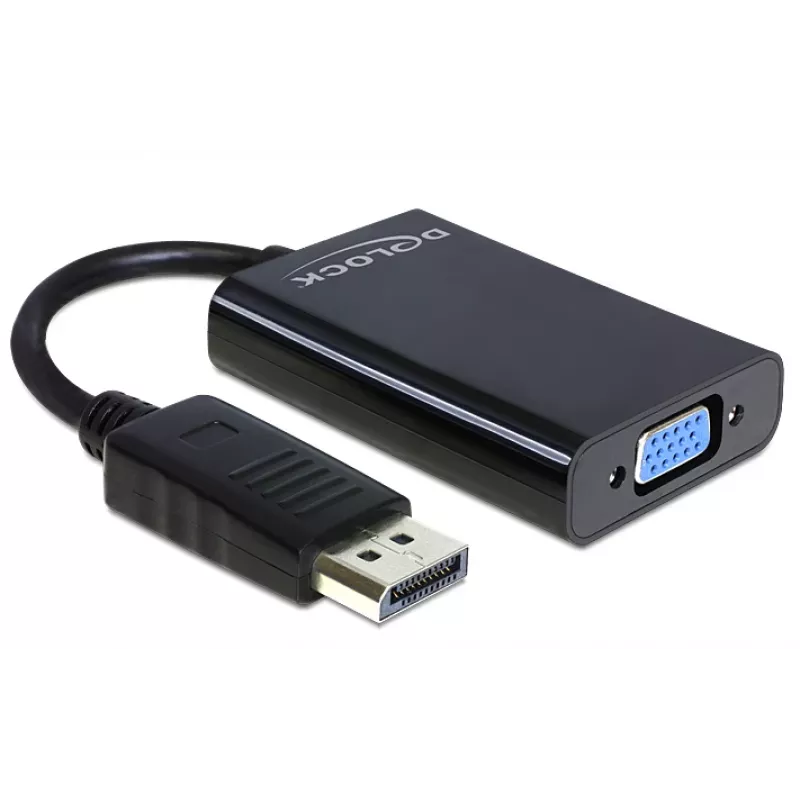Delock Adapter Displayport męski > VGA 15 pin żeński - Adapter DisplayPort - DisplayPort (M)