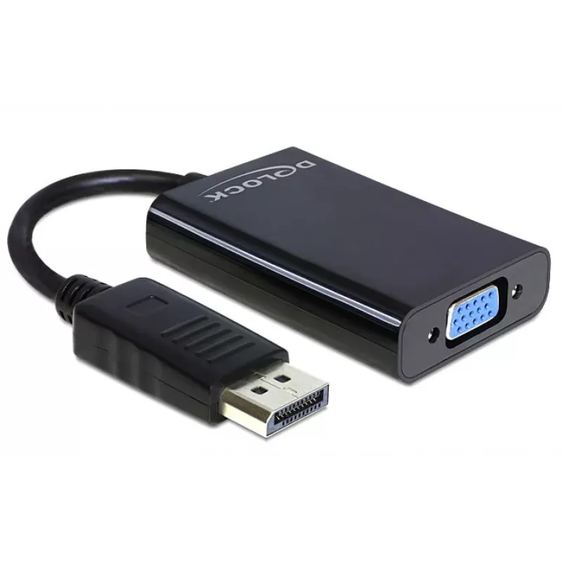 Delock Adapter Displayport męski > VGA 15 pin żeński - Adapter DisplayPort - DisplayPort (M)