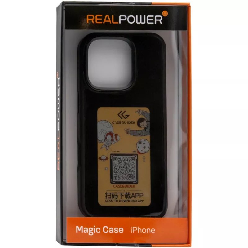 Cover RealPower 504408 do iPhone 16 Pro Max 17.5 cm Czarny