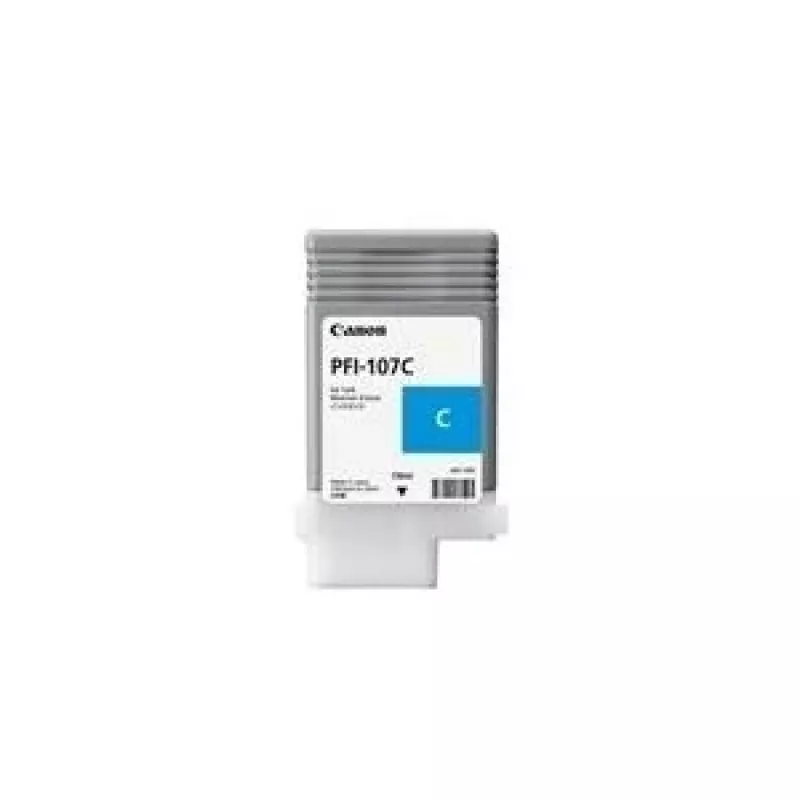 Canon PFI-107 C - 130 ml - Cyan - original - Tintenbehälter - für imagePROGRAF iPF670, iPF680, iPF685, iPF770, iPF780, iPF785 (6706B001AA)
