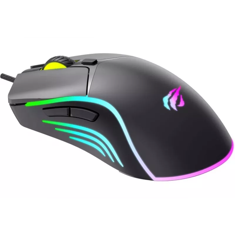 Havit MS1038 mysz gamingowa czarna symetryczna USB 8000 DPI 7 przycisków