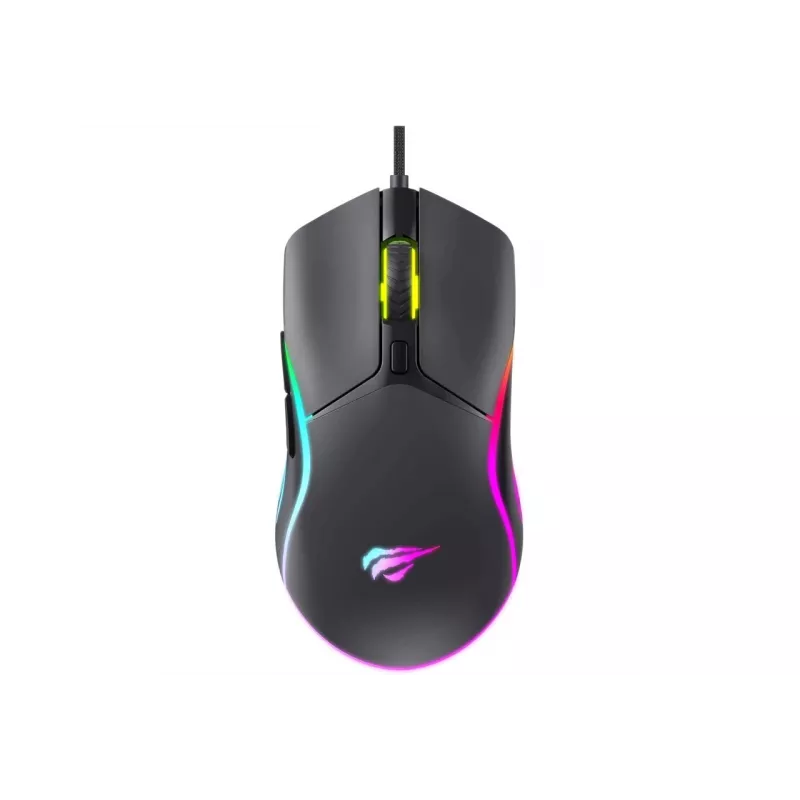 Havit MS1038 mysz gamingowa czarna symetryczna USB 8000 DPI 7 przycisków