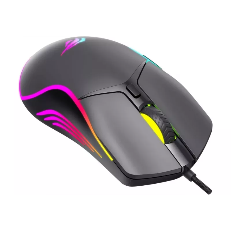Havit MS1038 mysz gamingowa czarna symetryczna USB 8000 DPI 7 przycisków