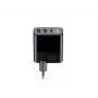 Ładowarka HAVIT UCLE001 EU GaN trzyportowa 30 W czarna — kompaktowa ładowarka USB z 3 portami