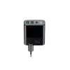 Ładowarka HAVIT UCLE001 EU GaN trzyportowa 30 W czarna — kompaktowa ładowarka USB z 3 portami