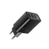 Ładowarka HAVIT UCLE001 EU GaN trzyportowa 30 W czarna — kompaktowa ładowarka USB z 3 portami