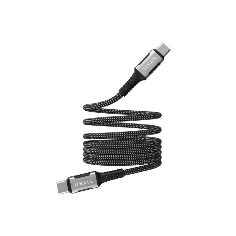 Havit CB6297 kabel magnetyczny USB Type C na USB Type C 1m czarny