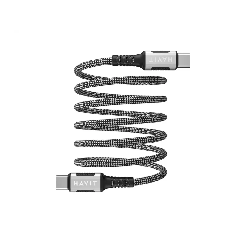 Havit CB6297 kabel magnetyczny USB Type C na USB Type C 1m czarny