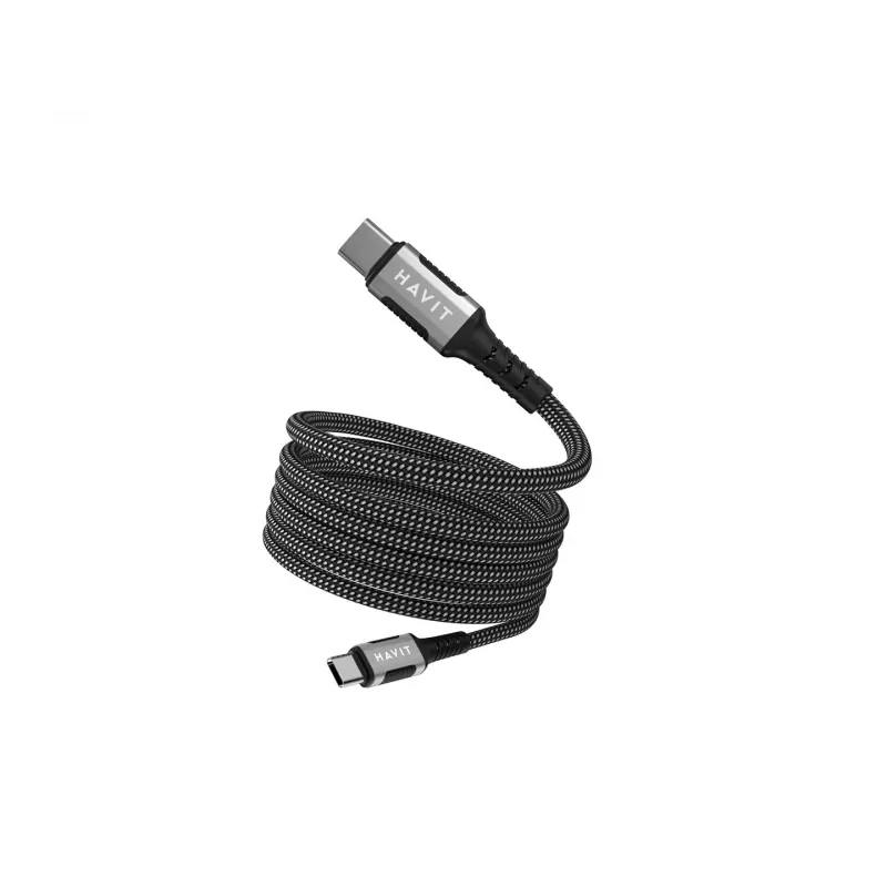 Havit CB6297 kabel magnetyczny USB Type C na USB Type C 1m czarny