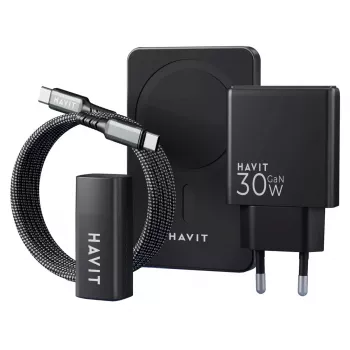 Zestaw ładujący HAVIT Charging Kit 2024 Gift Kit EU – wieloelementowy zestaw do ładowania urządzeń przenośnych