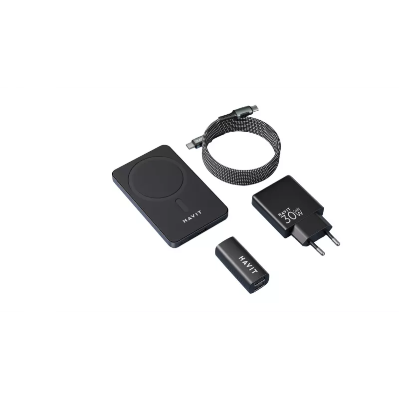 Zestaw ładujący HAVIT Charging Kit 2024 Gift Kit EU – wieloelementowy zestaw do ładowania urządzeń przenośnych