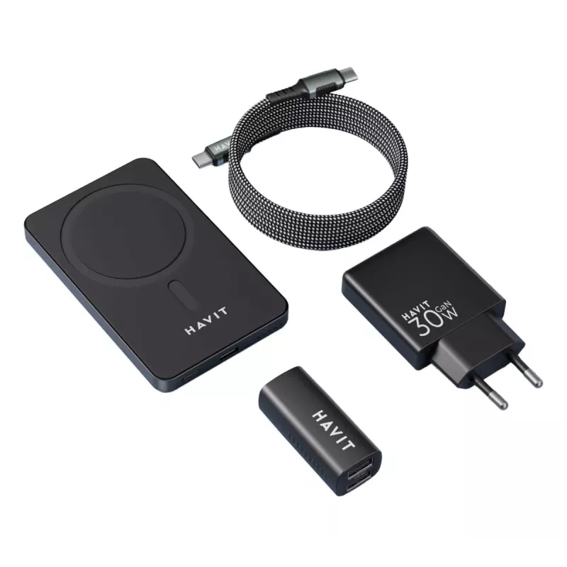 Zestaw ładujący HAVIT Charging Kit 2024 Gift Kit EU – wieloelementowy zestaw do ładowania urządzeń przenośnych