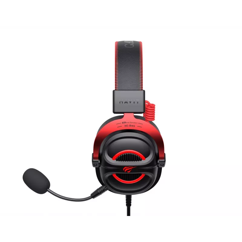 Zestaw słuchawkowy Havit H2002E Pro Wired Gaming Czarny Czerwony