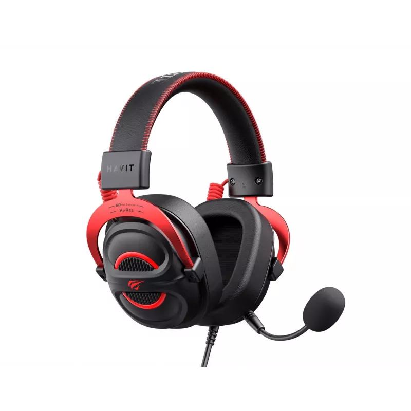 Zestaw słuchawkowy Havit H2002E Pro Wired Gaming Czarny Czerwony