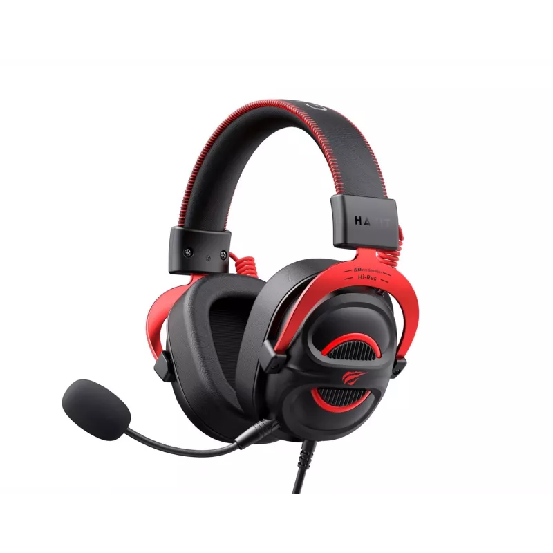 Zestaw słuchawkowy Havit H2002E Pro Wired Gaming Czarny Czerwony