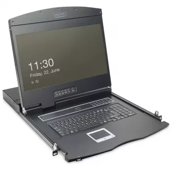 Modułowa konsola Digitus DS-72211 z 19-calowym TFT i touchpadem
