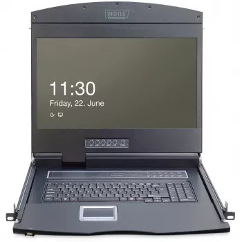 Modułowa konsola Digitus DS-72211 z 19-calowym TFT i touchpadem