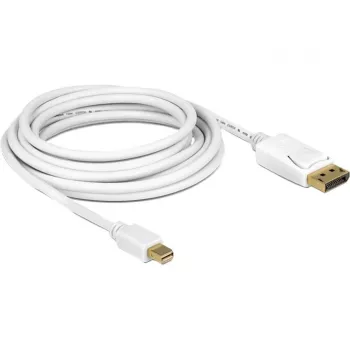 Kabel DisplayPort DeLOCK 83483 Mini DisplayPort 3 m Biały