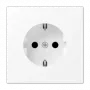 Gniazdo sieciowe typu F jung LS 1520 WWM, 2P 16 A 250 V, 1-modułowe, biały termoplast
