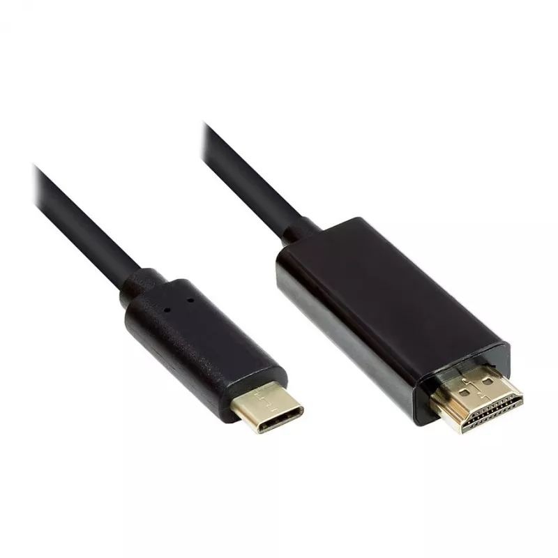 Good Connections GC-M0100 - 1 m - HDMI Typ A (Standard) - USB Typ-C - Męski - Męski - prosty