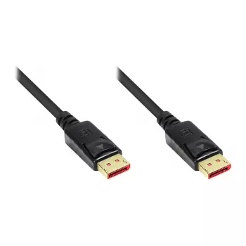 Kabel połączeniowy DisplayPort 1.4, 8K / UHD-2 @60Hz, pozłacane styki, CU, czarny, 2m, Good Connections® (4814-020S)