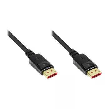 Kabel połączeniowy DisplayPort 1.4, 8K / UHD-2 @60Hz, pozłacane styki, CU, czarny, 5m, Good Connections® (4814-050S)