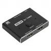 Alcasa HDMI Switcher - HDMI - Schwarz - Metall - 7680 x 4320 - Daten - Gold (GC-M0261)