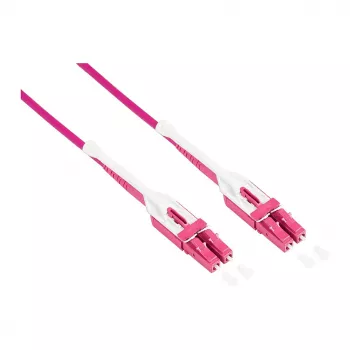 Kabel krosowy LWL Duplex OM4 (Multimode, 50/125) LC/LC, UNIBOOT, LSZH, odwracalna polaryzacja, zatrzask zwalniający, 10 m, Good Connections® (LW-U810LC4)