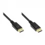 Good Connections Anschlusskabel DisplayPort 1.2 - Stecker inkl. Verriegelungsschutz - vergoldet - schwarz - 7,5m