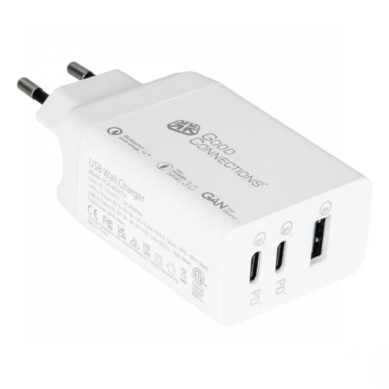 Alcasa PCA-W007W Ładowarka do urządzeń mobilnych Uniwersalna Biała AC Szybkie ładowanie Wewnętrzna (PCA-W007W)