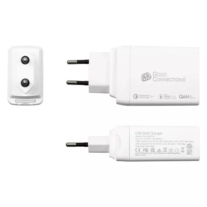 Alcasa PCA-W007W Ładowarka do urządzeń mobilnych Uniwersalna Biała AC Szybkie ładowanie Wewnętrzna (PCA-W007W)