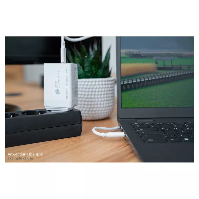 Alcasa PCA-W007W Ładowarka do urządzeń mobilnych Uniwersalna Biała AC Szybkie ładowanie Wewnętrzna (PCA-W007W)
