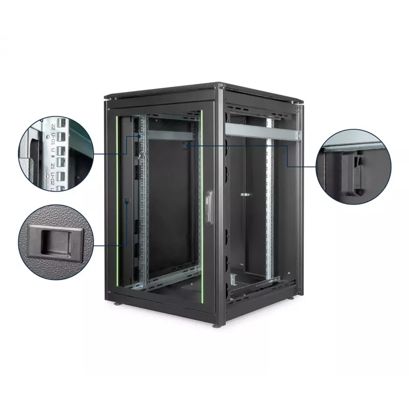 Szafa wolnostojąca Digitus ® DN-19 22U-8/8-B-1