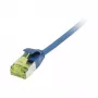 Synergy 21 Kabel krosowy RJ45 CAT6A 500MHz 3m niebieski U/FTP slimline okrągły śr. 3,8mm - Sieć - Kabel CAT 7/wtyk RJ45