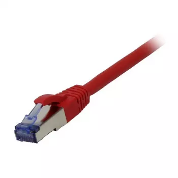 Kabel krosowy RJ45 - CAT6A 500 MHz - 0,5 m - czerwony - S-STP (S/FTP) - AWG26 - LSZH - Synergy 21