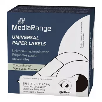 MediaRange wielofunkcyjne etykiety papierowe MRDY99012 36x89mm 260 szt.
