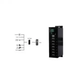 Hub USB EXSYS 7-Port 480 Mbit/s Czarny