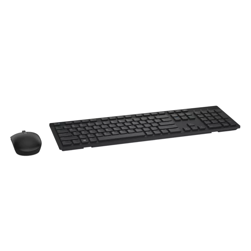 Dell KM636 - zestaw klawiatura i mysz - bezprzewodowy - 2,4 GHz - QWERTZ - niemiecki - czarny